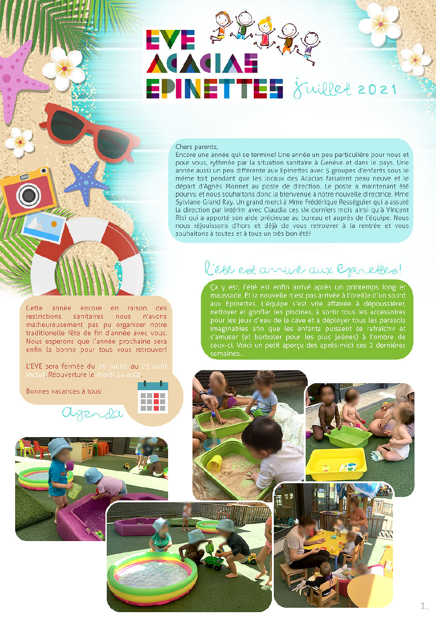 Newsletter Epinettes - Juillet 2021